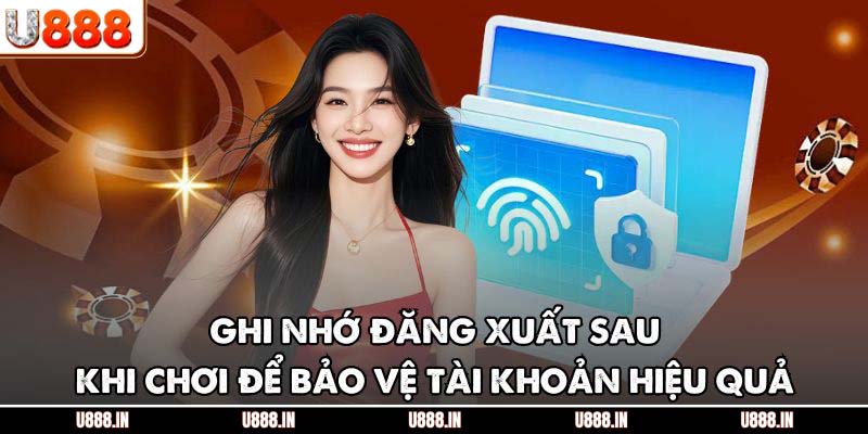 Ghi nhớ đăng xuất sau khi chơi để bảo vệ tài khoản hiệu quả