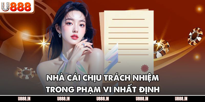 Nhà cái chịu trách nhiệm trong phạm vi nhất định