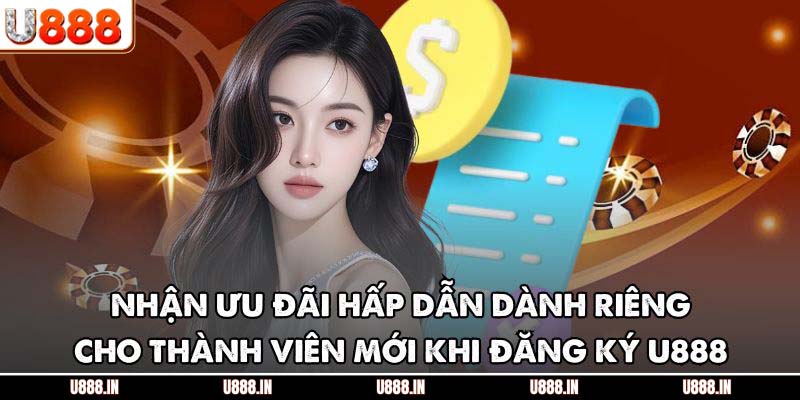 Nhận ưu đãi hấp dẫn dành riêng cho thành viên mới khi đăng ký U888